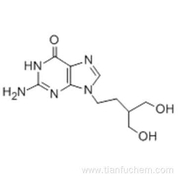 6H-Purin-6-one,2-amino-1,9-dihydro-9-[4-hydroxy-3-(hydroxymethyl)butyl]- CAS 39809-25-1